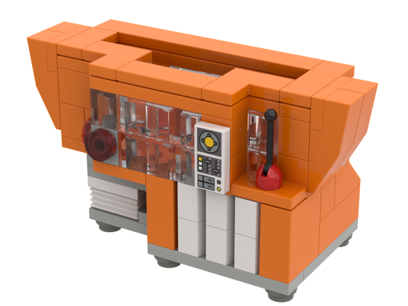 Industrial machinery brick model