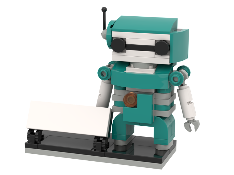 Small robot brick model